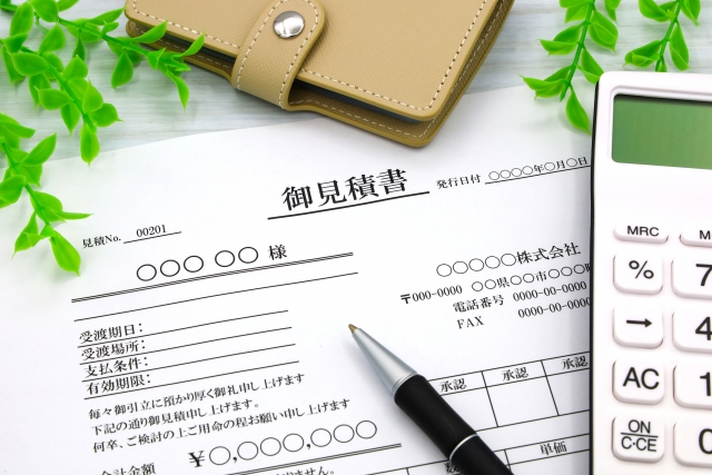 オフィスの内装工事における予算内訳を項目別に整理